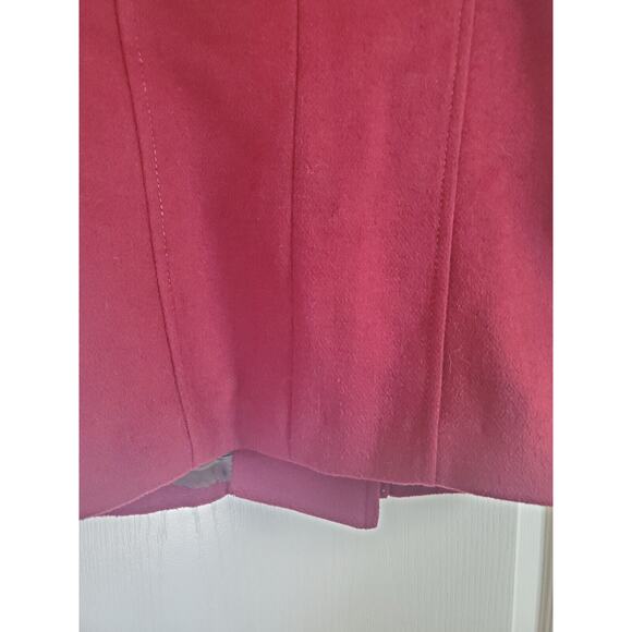 Special ES Style Wool Blend Maroon Academic Short Peacoat Jacket, Women's Small - Picture 12 of 12